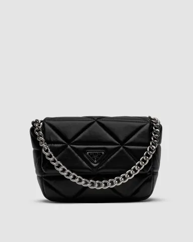 Prada Re-Nylon Padded Shoulder Black