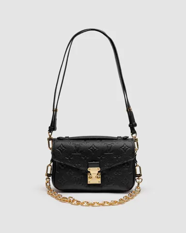 Louis Vuitton Pochette Métis East West Bag Black