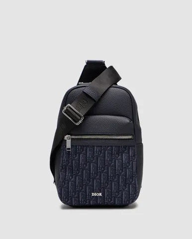 Dior Rider 2.0 Sling Bag Oblique Jacquard Blue