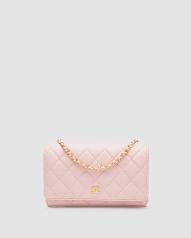 Chanel Classic Wallet on Chain Pink/Gold