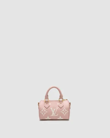 Louis Vuitton Speedy Nano Monogram Empreinte Leather Rose
