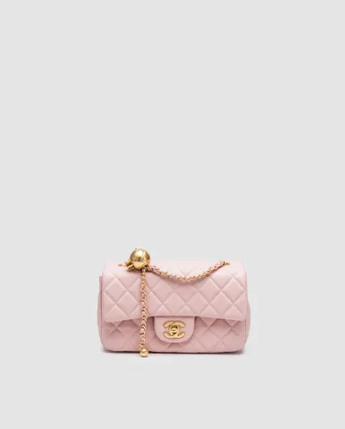 Chanel Classic 1.55 Small Single Flap in Pink/Gold