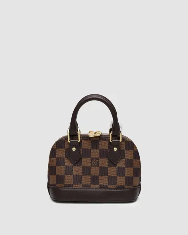Louis Vuitton Nano Alma Bag Damier Ebene Canvas