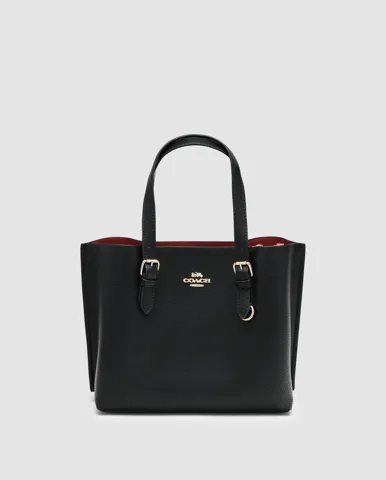 Coach Mollie Tote Bag 25 Black/Gold