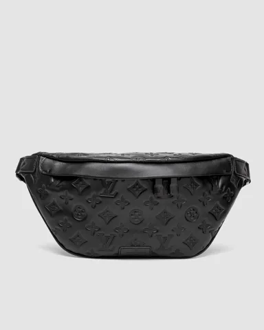 Louis Vuitton Bumbag Black Embossing Leather