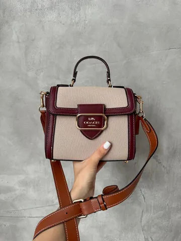 Coach Hero Shoulder Bag in Brown/Textile [крафтова коробка]