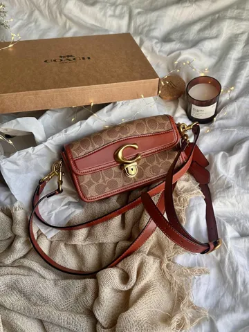Coach Studio Shoulder Bag In Signature Canvas Brown [крафт коробка]