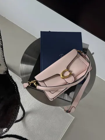 Coach Tabby Shoulder Bag 26 Pink/Gold (магнітна коробка)